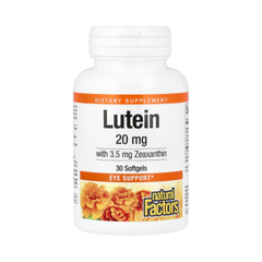 Natural Factors, Lutein, 20 Mg, 30 Softgels