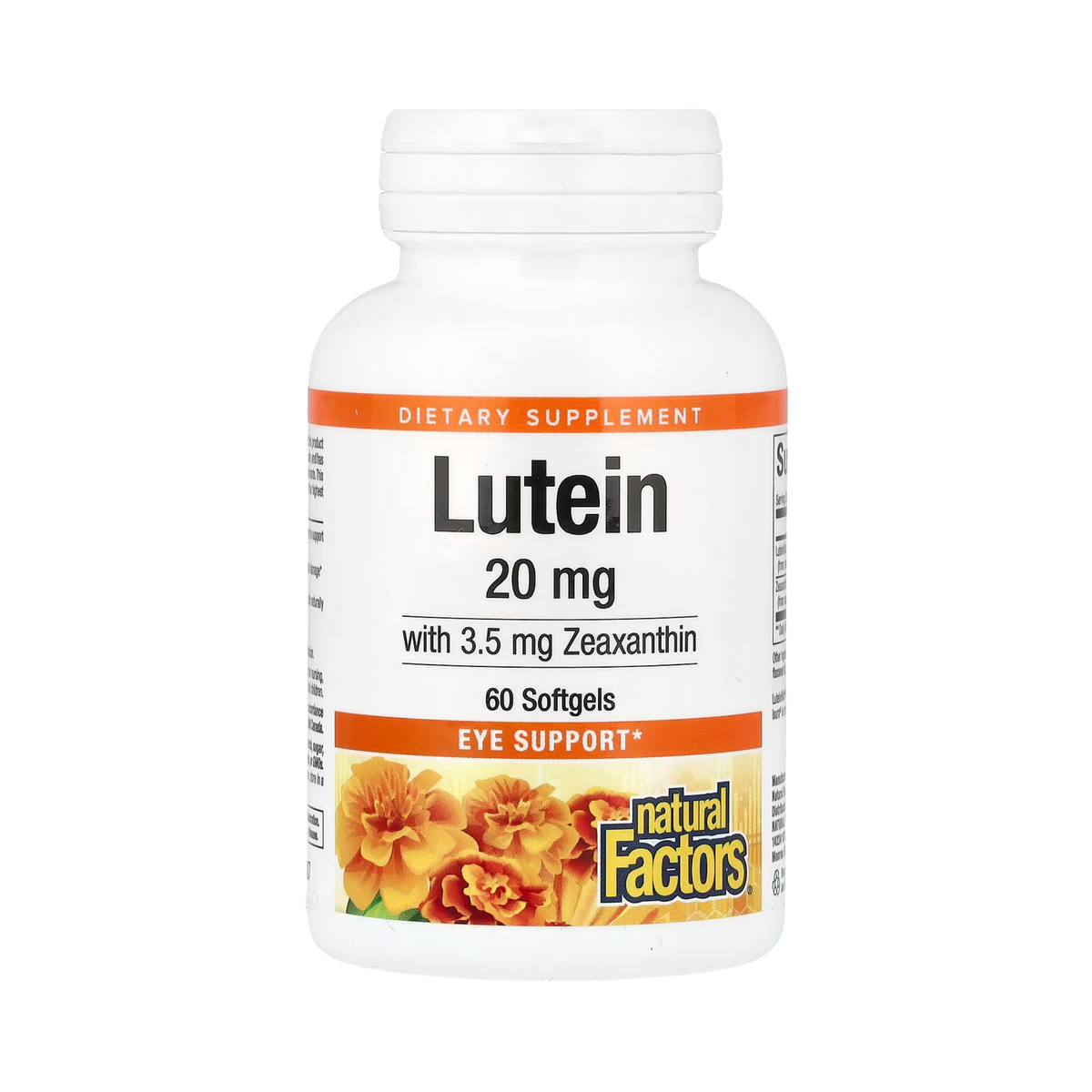 Natural Factors, Lutein, 20 Mg, 60 Softgels