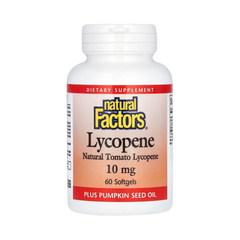 Natural Factors, Lycopene, 10 Mg, 60 Softgels