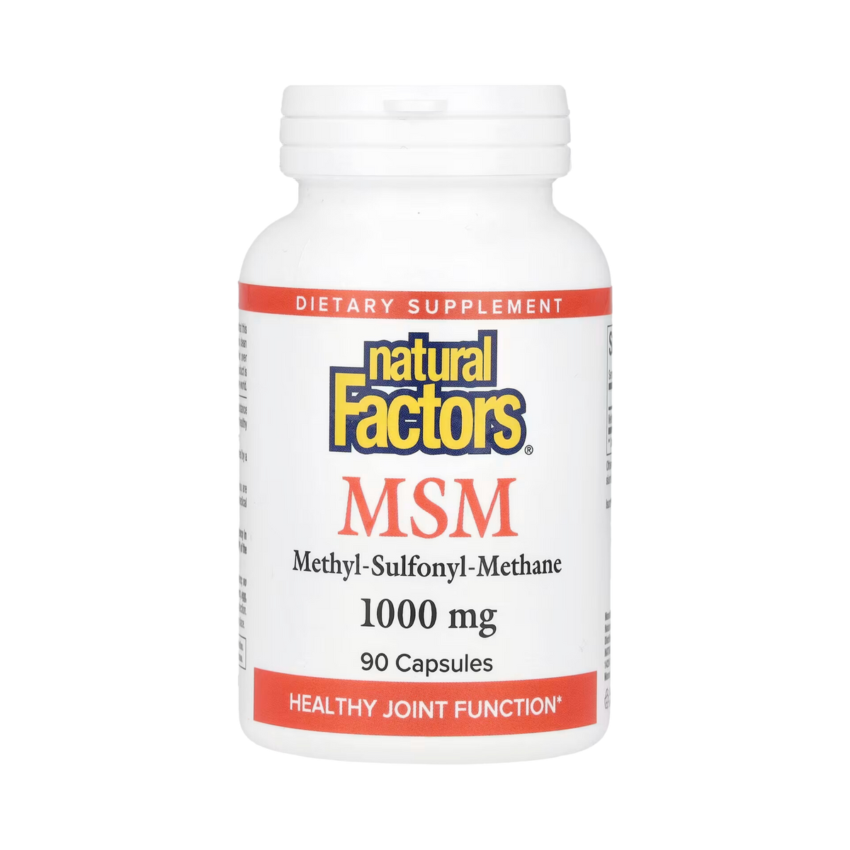 Natural Factors, MSM, 1,000 Mg, 90 Capsules