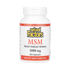 Natural Factors, MSM, 1,000 Mg, 90 Capsules