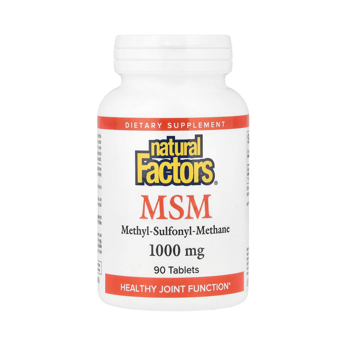 Natural Factors, MSM, 1,000 Mg, 90 Tablets