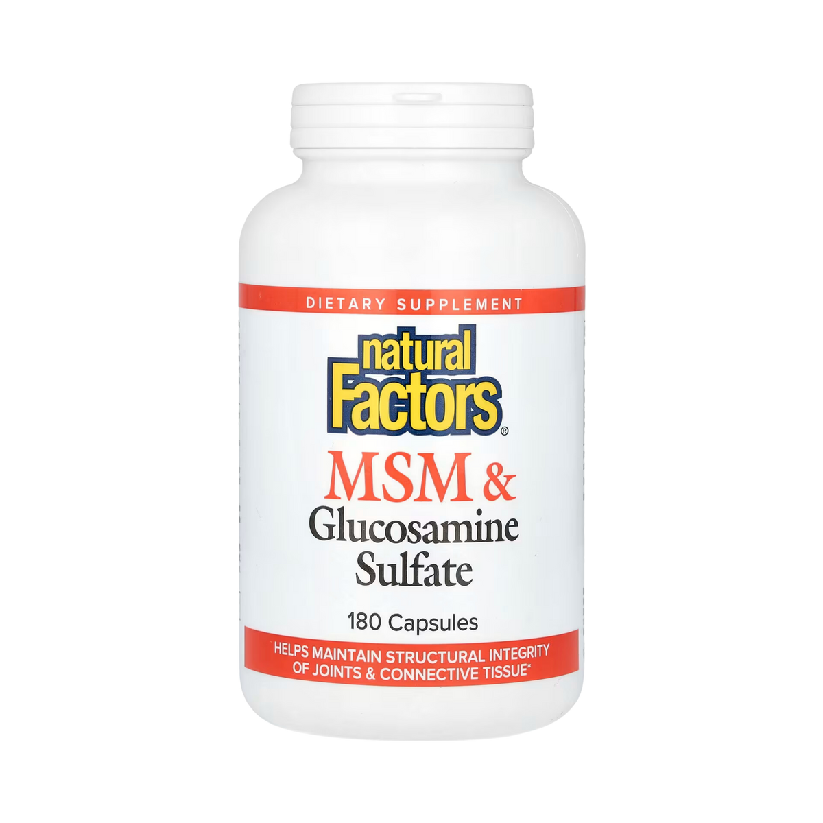 Natural Factors, MSM & Glucosamine Sulfate, 180 Capsules