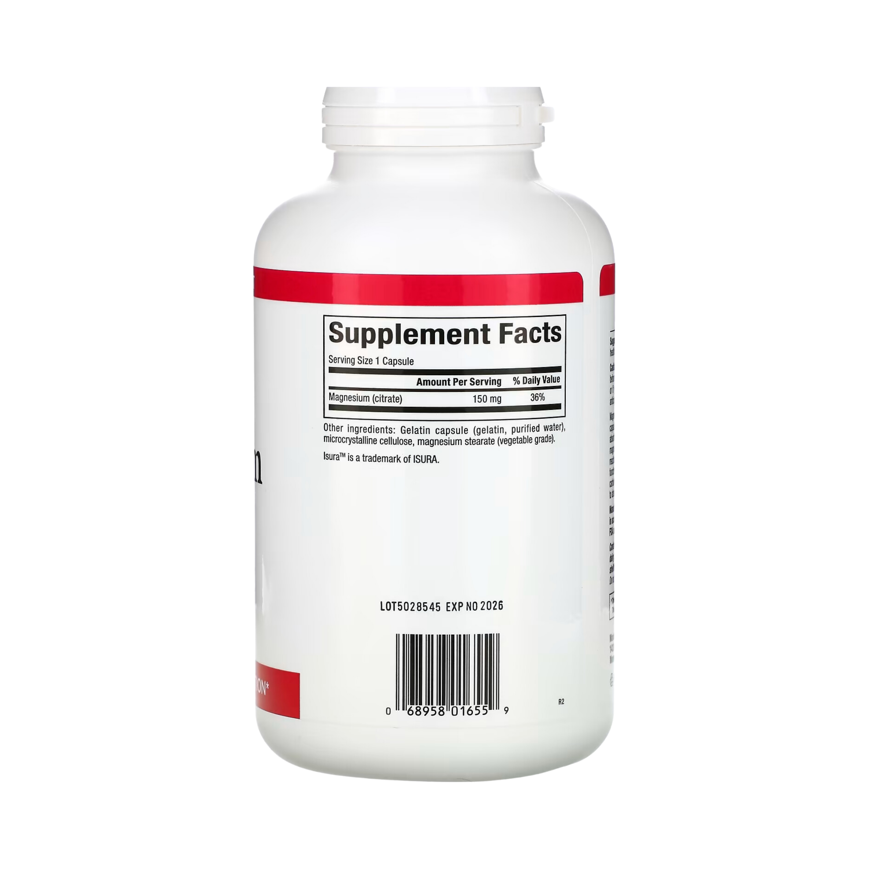 Natural Factors, Magnesium Citrate, 150 Mg, 360 Capsules