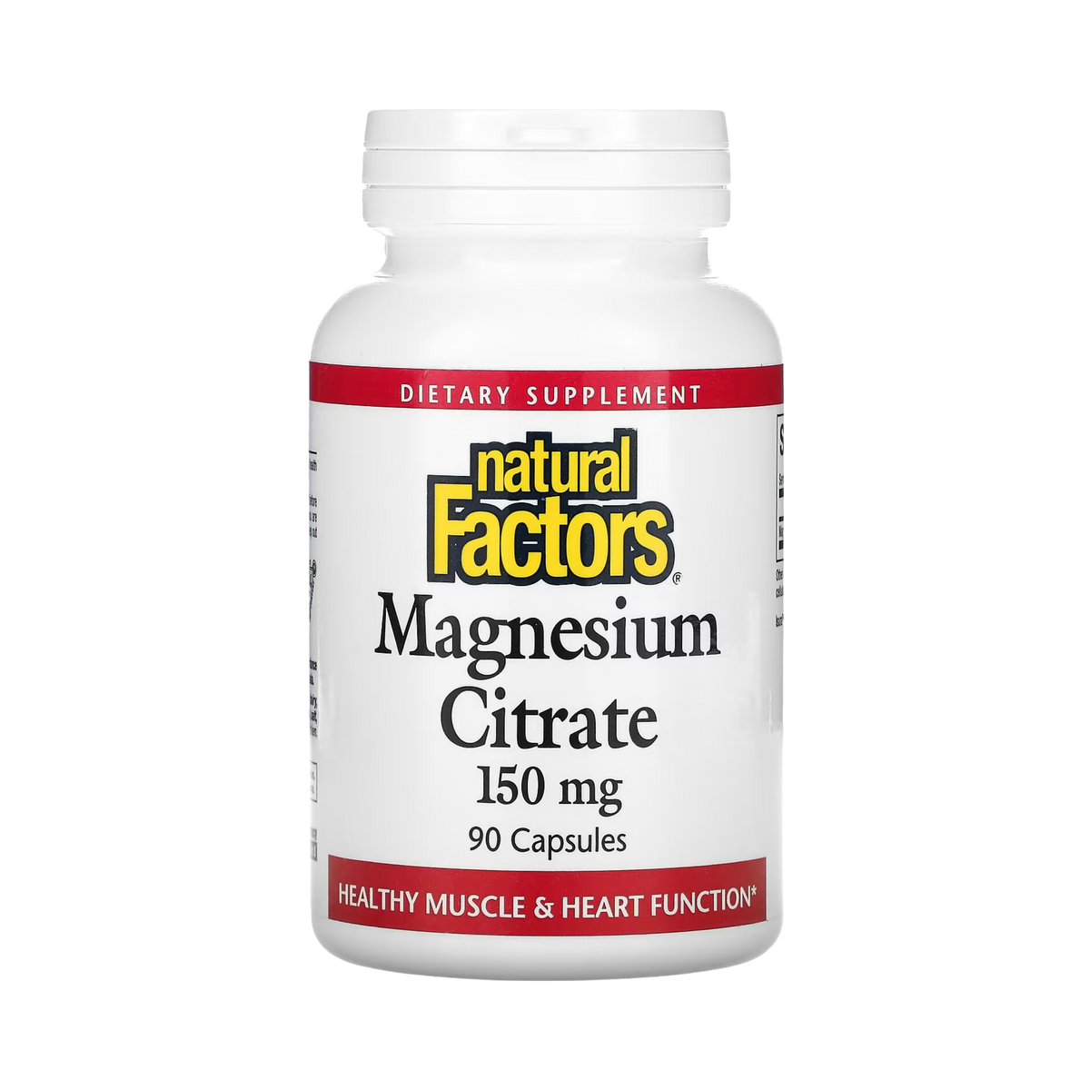 Natural Factors, Magnesium Citrate, 150 Mg, 90 Capsules