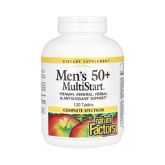 Natural Factors, Men's 50+ MultiStart, 120 Tablets