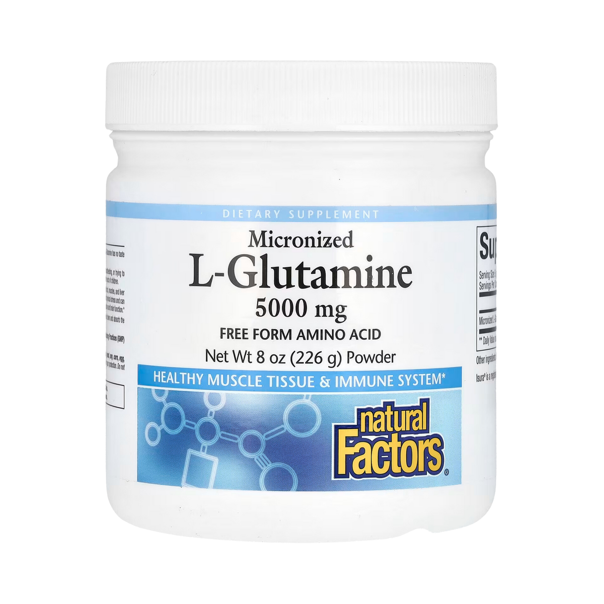 Natural Factors, Micronized L-Glutamine Powder, 8 Oz