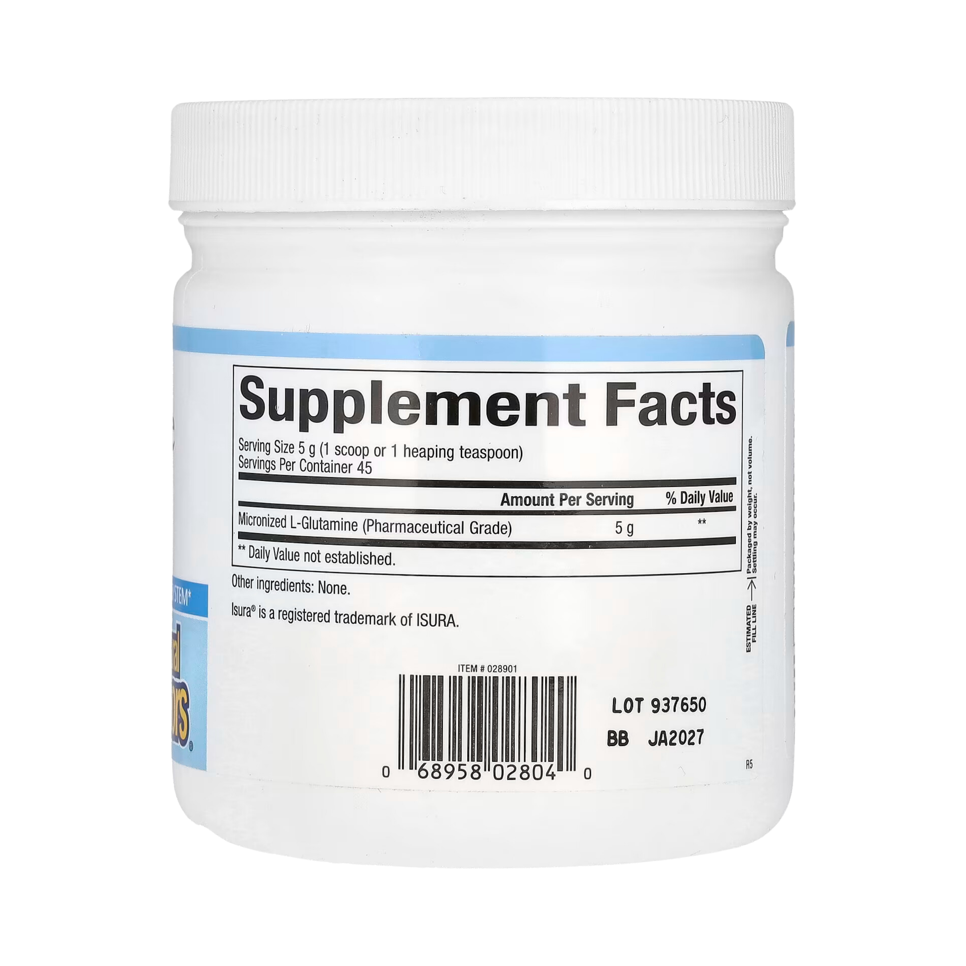 Natural Factors, Micronized L-Glutamine Powder, 8 Oz