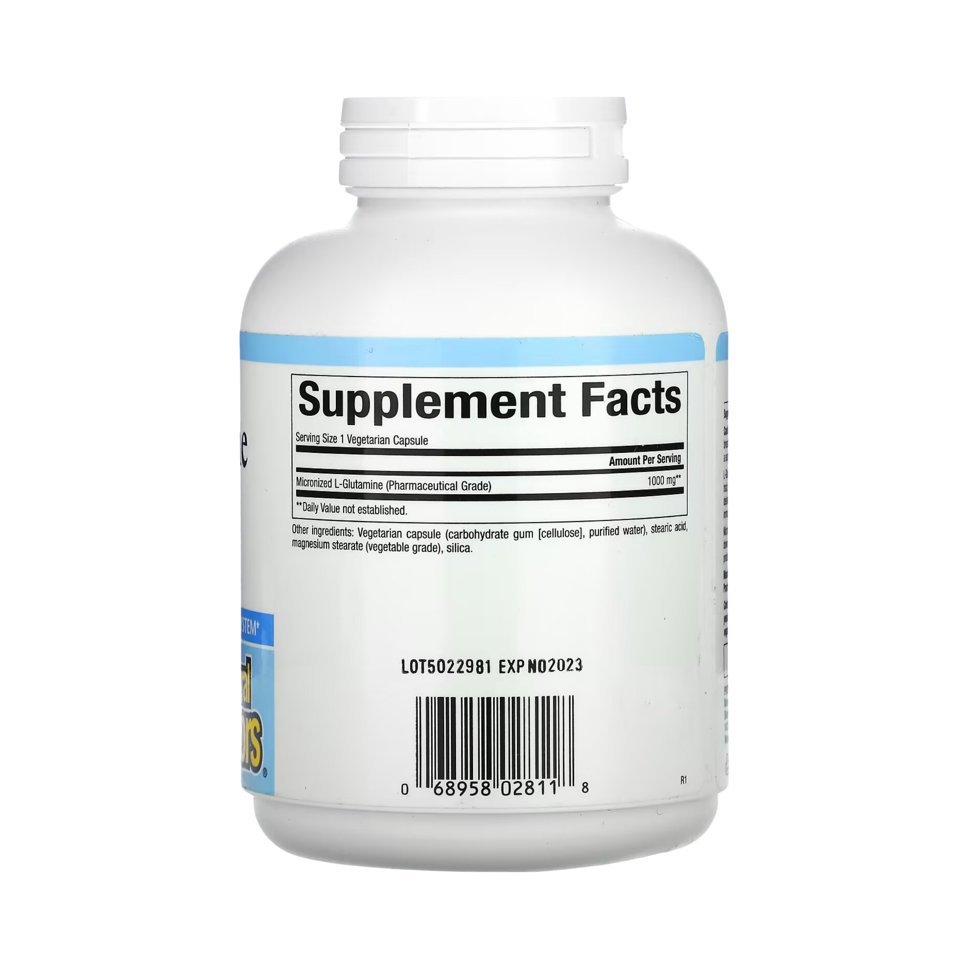 Natural Factors, Micronized L-Glutamine, 1,000 Mg, 180 Vegetarian Capsules