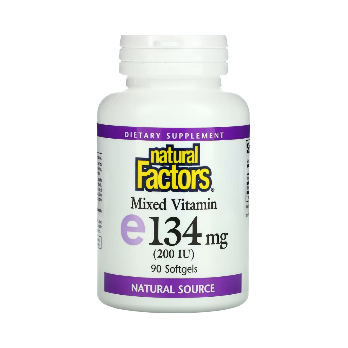 Natural Factors, Mixed Vitamin E, 134 mg (200 IU), 90 Softgels