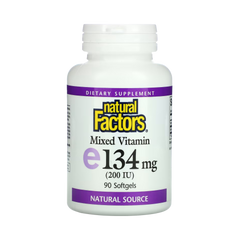 Natural Factors, Mixed Vitamin E, 134 mg (200 IU), 90 Softgels