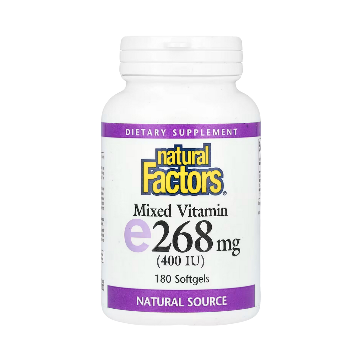 Natural Factors, Mixed Vitamin E, 268 mg (400 IU), 180 Softgels