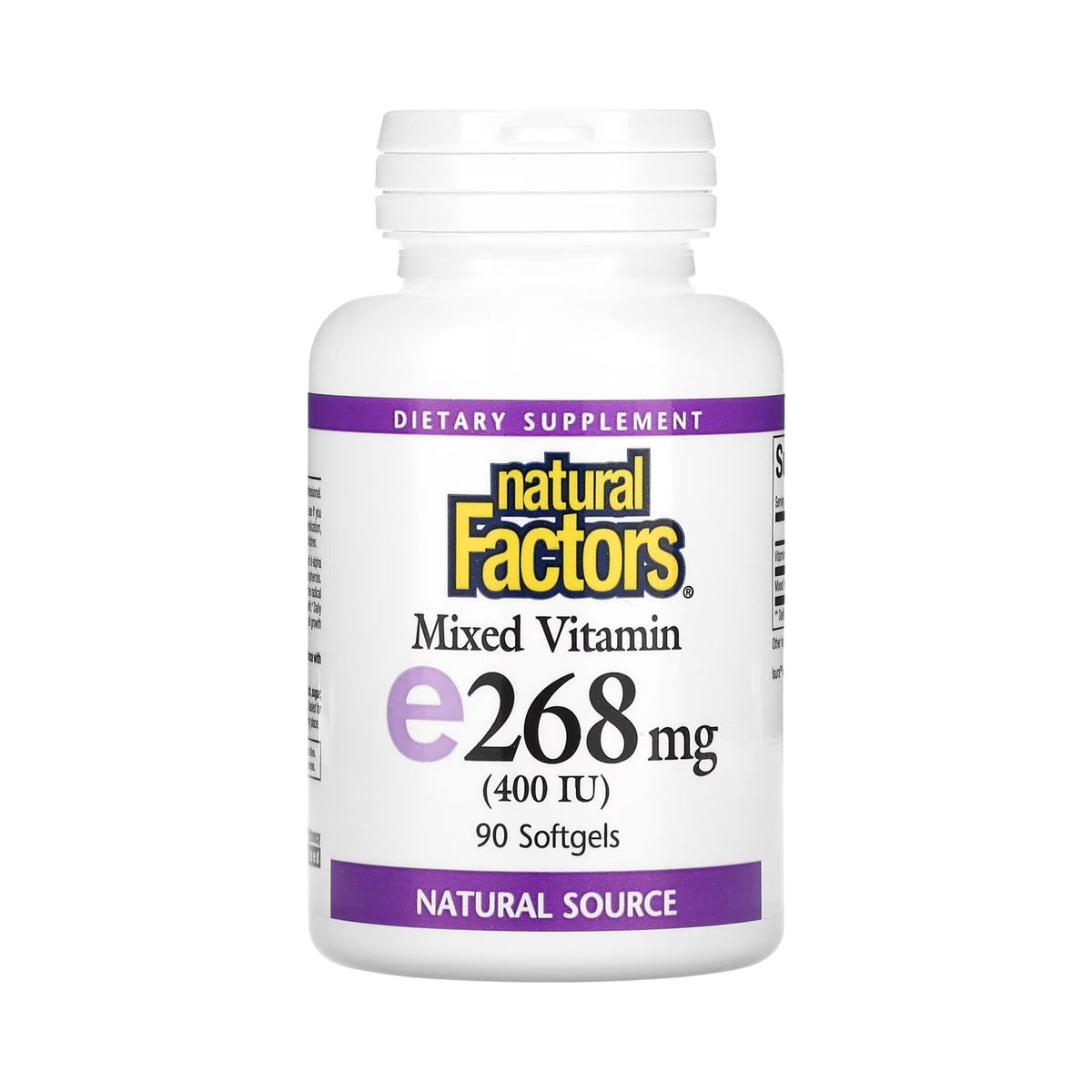 Natural Factors, Mixed Vitamin E, 268 mg (400 IU), 90 Softgels