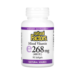 Natural Factors, Mixed Vitamin E, 268 mg (400 IU), 90 Softgels