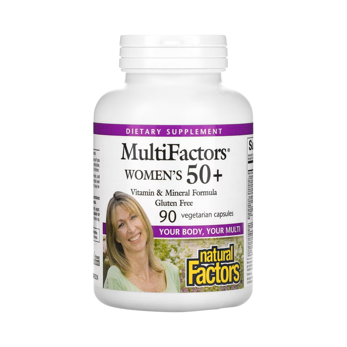 Natural Factors, MultiFactors, Women's 50+, 90 Vegetarian Capsules