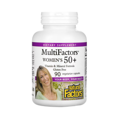 Natural Factors, MultiFactors, Women's 50+, 90 Vegetarian Capsules