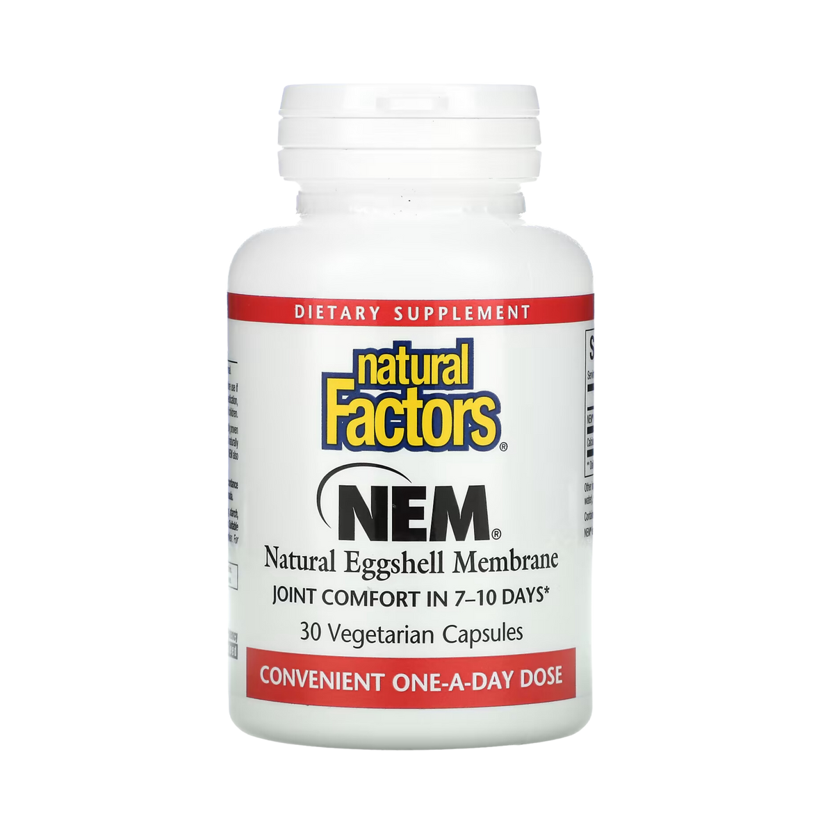 Natural Factors, NEM, Natural Eggshell Membrane, 30 Vegetarian Capsules