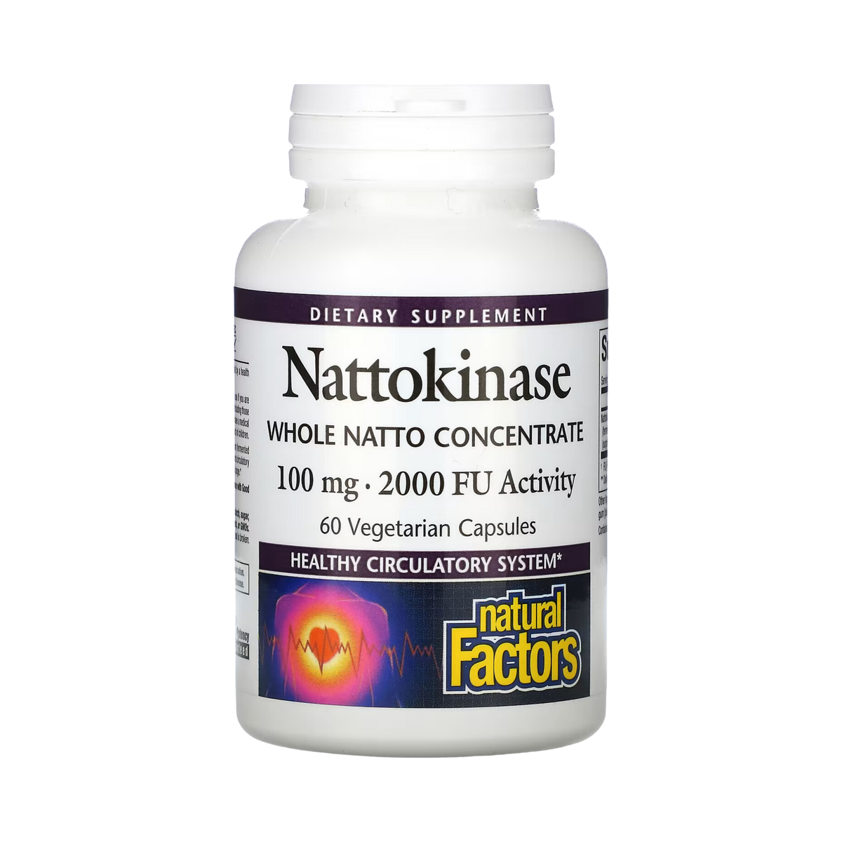 Natural Factors, Nattokinase, 100 Mg, 60 Vegetarian Capsules