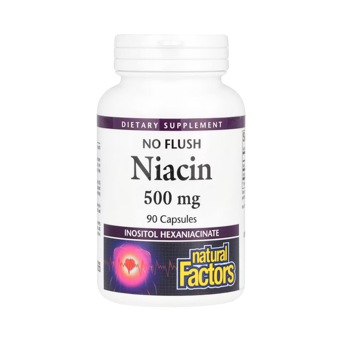 Natural Factors, Niacin, No Flush, 500 Mg, 90 Capsules