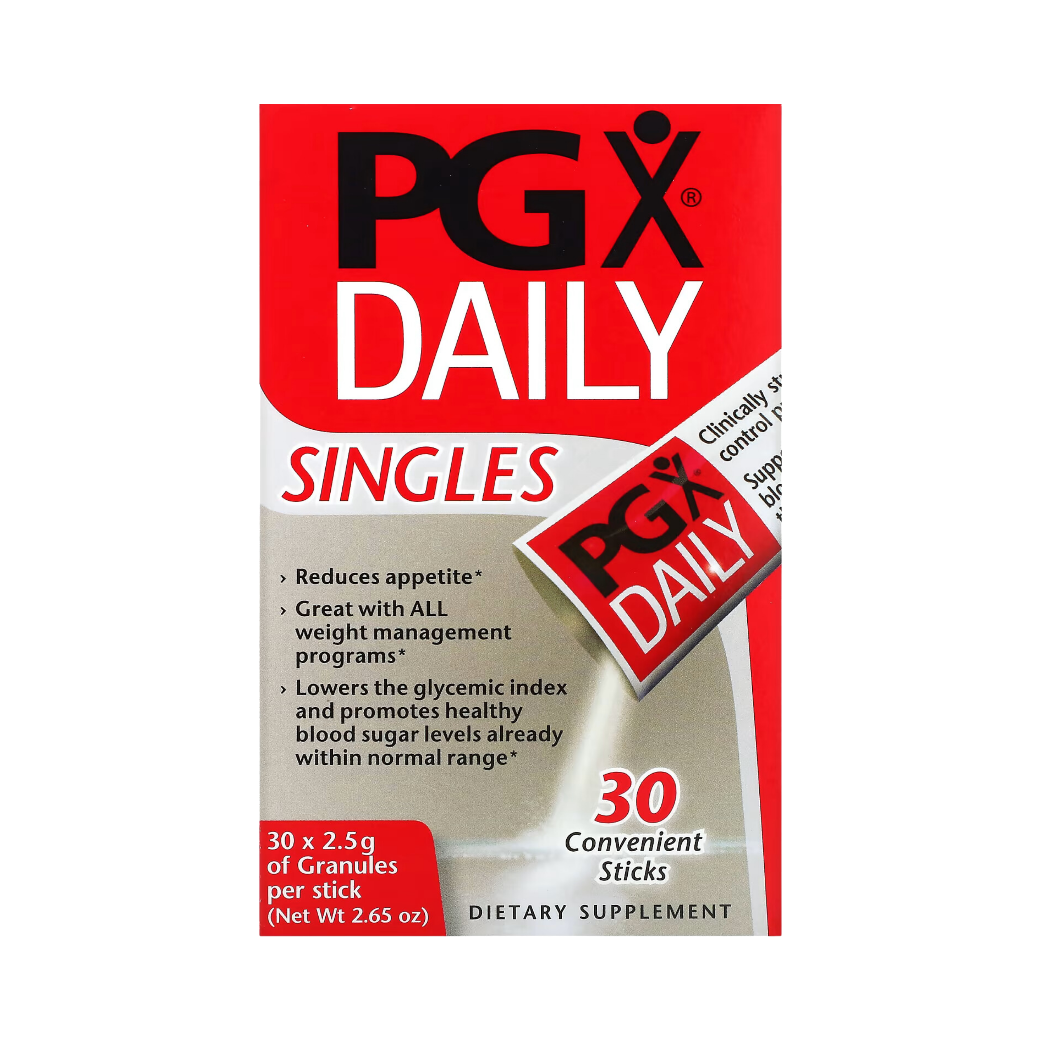 Natural Factors, PGX Daily, Singles, 30 Convenient Sticks, (2.5 g) Each