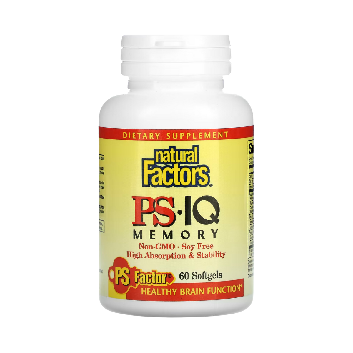 Natural Factors, PS - IQ Memory, 60 Softgels