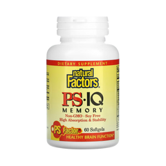 Natural Factors, PS - IQ Memory, 60 Softgels