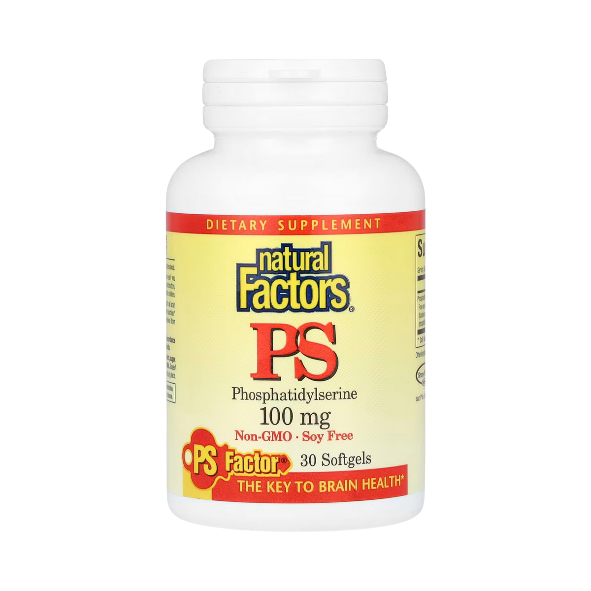 Natural Factors, PS, Phosphatidylserine, 100 Mg, 30 Softgels