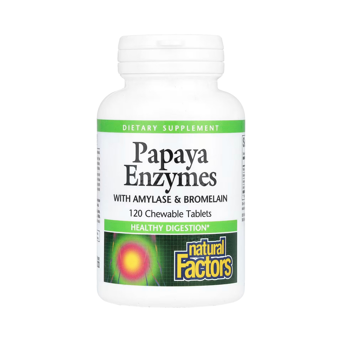 Natural Factors, Papaya Enzymes with Amylase & Bromelain, 120 Chewable Tablets