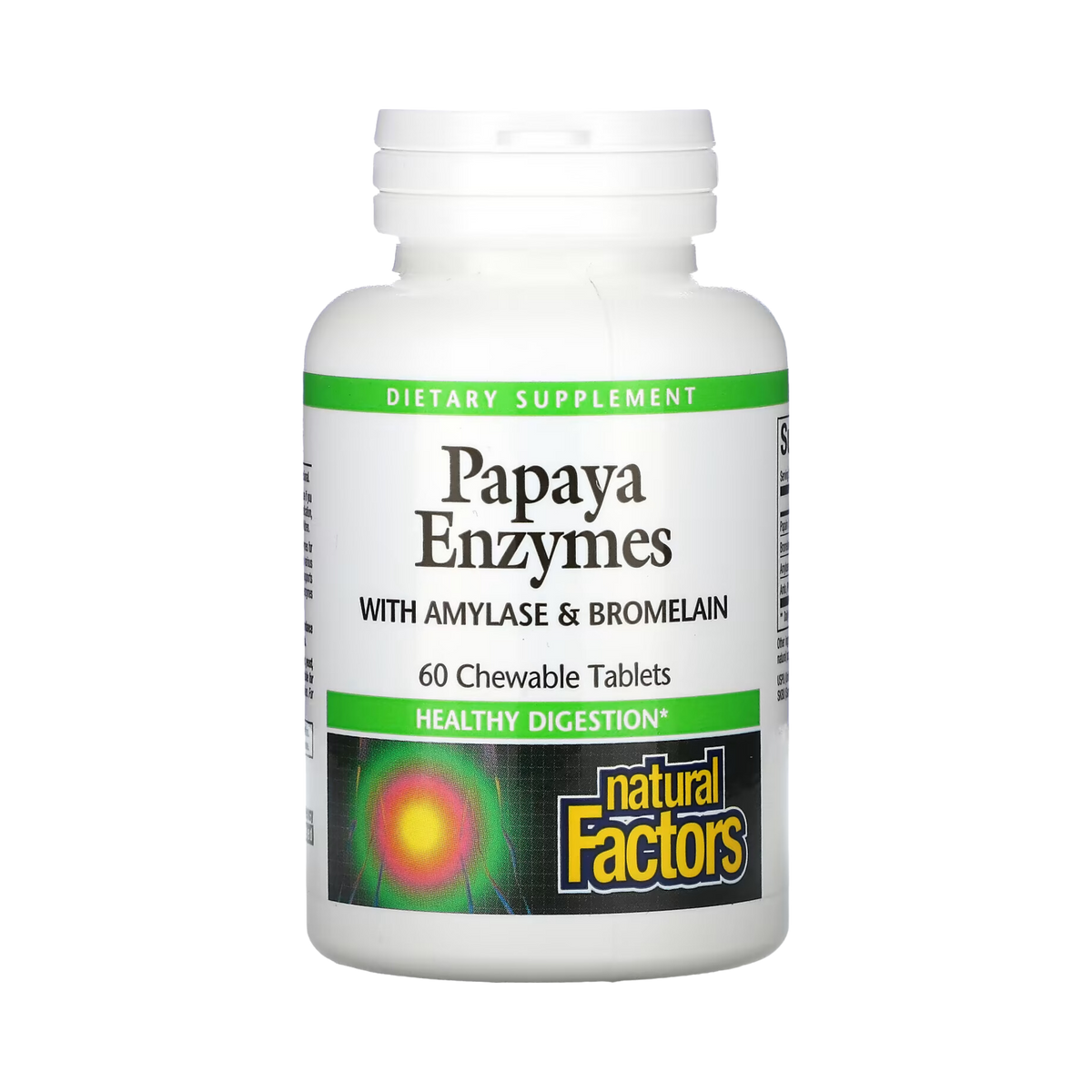 Natural Factors, Papaya Enzymes with Amylase & Bromelain, 60 Chewable Tablets