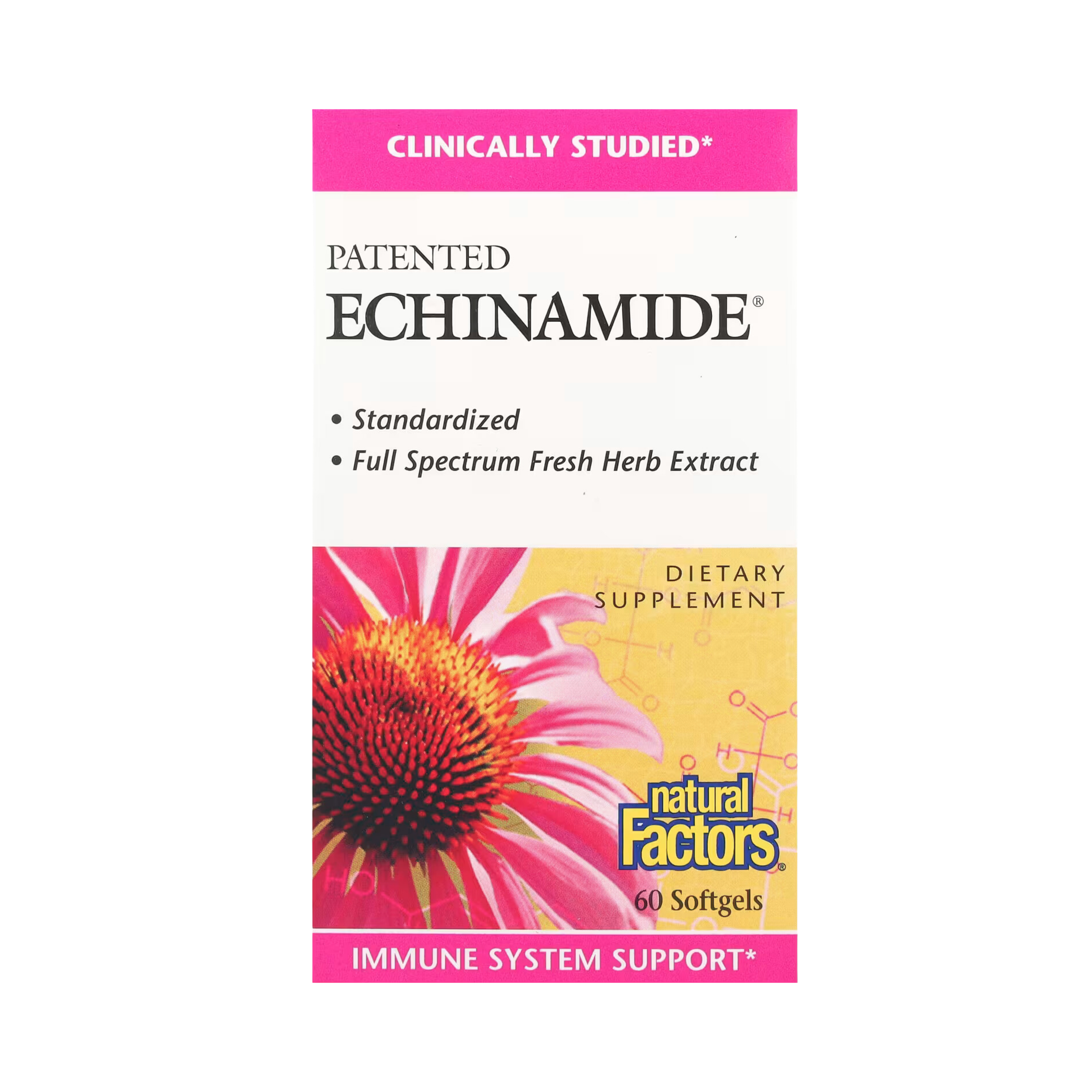 Natural Factors, Patented Echinamide, 60 Softgels