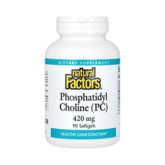 Natural Factors, Phosphatidyl Choline (PC), 420 Mg, 90 Softgels