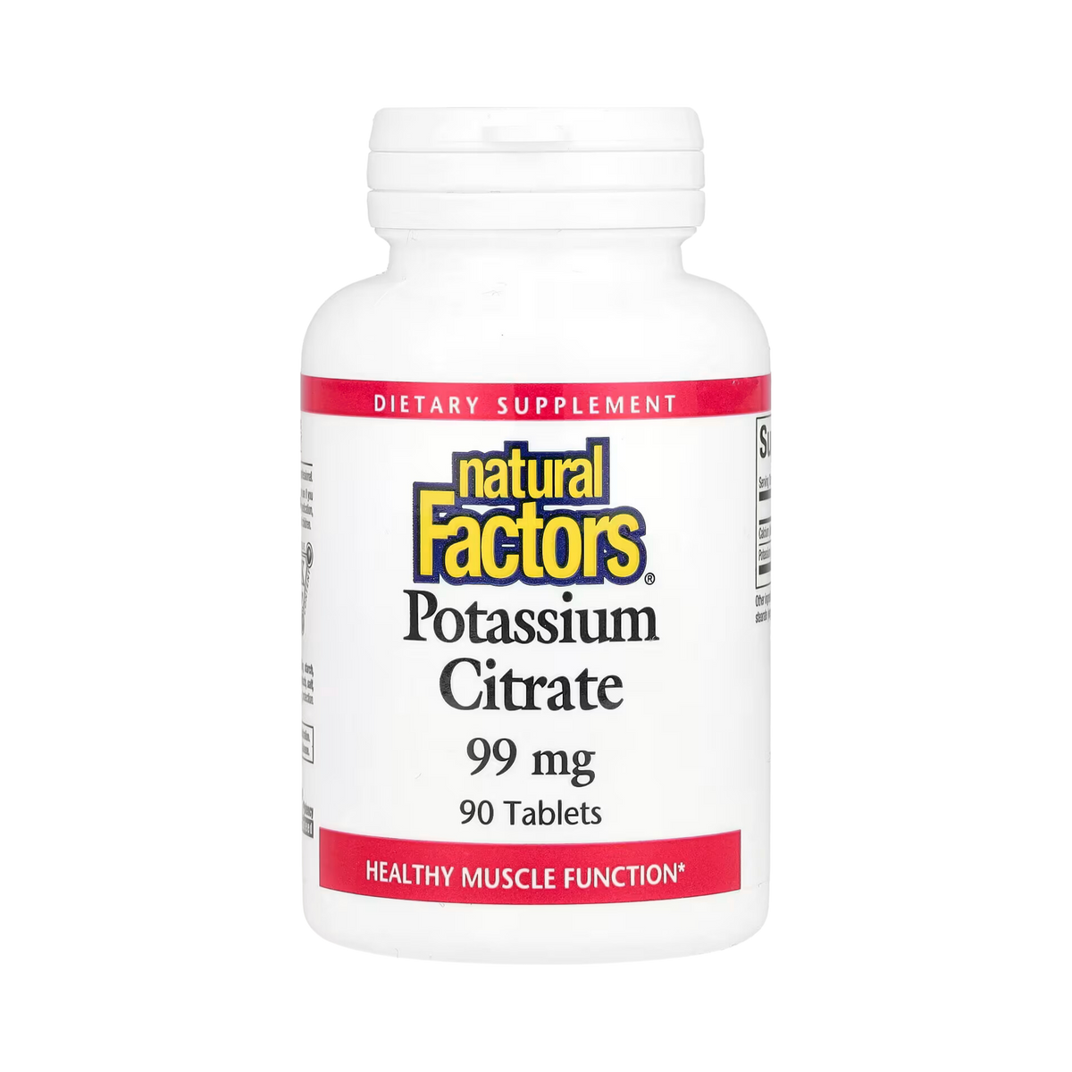 Natural Factors, Potassium Citrate, 99 Mg, 90 Tablets