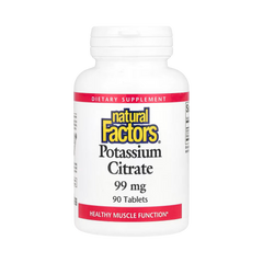 Natural Factors, Potassium Citrate, 99 Mg, 90 Tablets