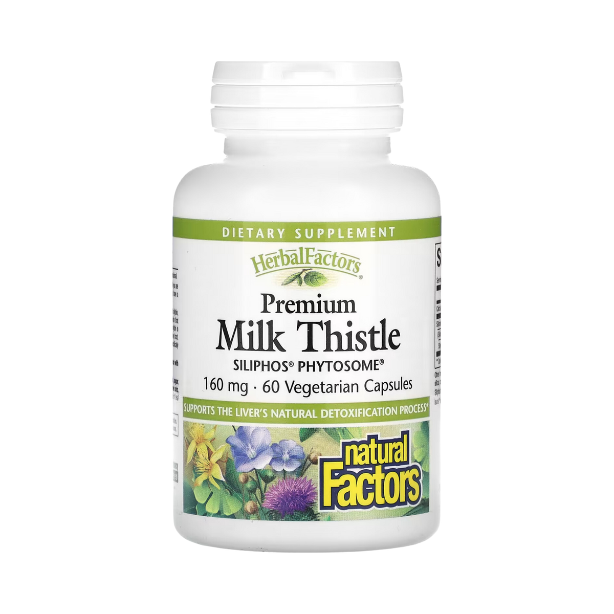 Natural Factors, Premium Milk Thistle, 160 Mg, 60 Vegetarian Capsules