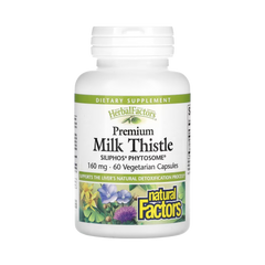 Natural Factors, Premium Milk Thistle, 160 Mg, 60 Vegetarian Capsules