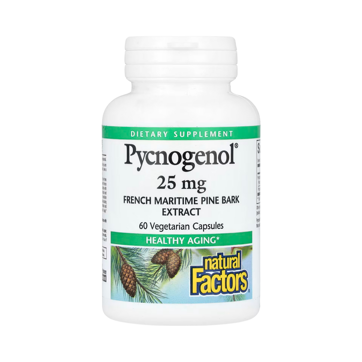 Natural Factors, Pycnogenol, 25 Mg, 60 Vegetarian Capsules