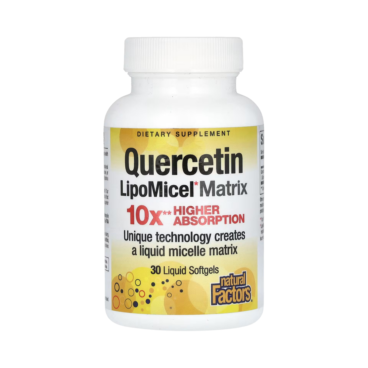 Natural Factors, Quercetin LipoMicel Matrix, 30 Liquid Softgels