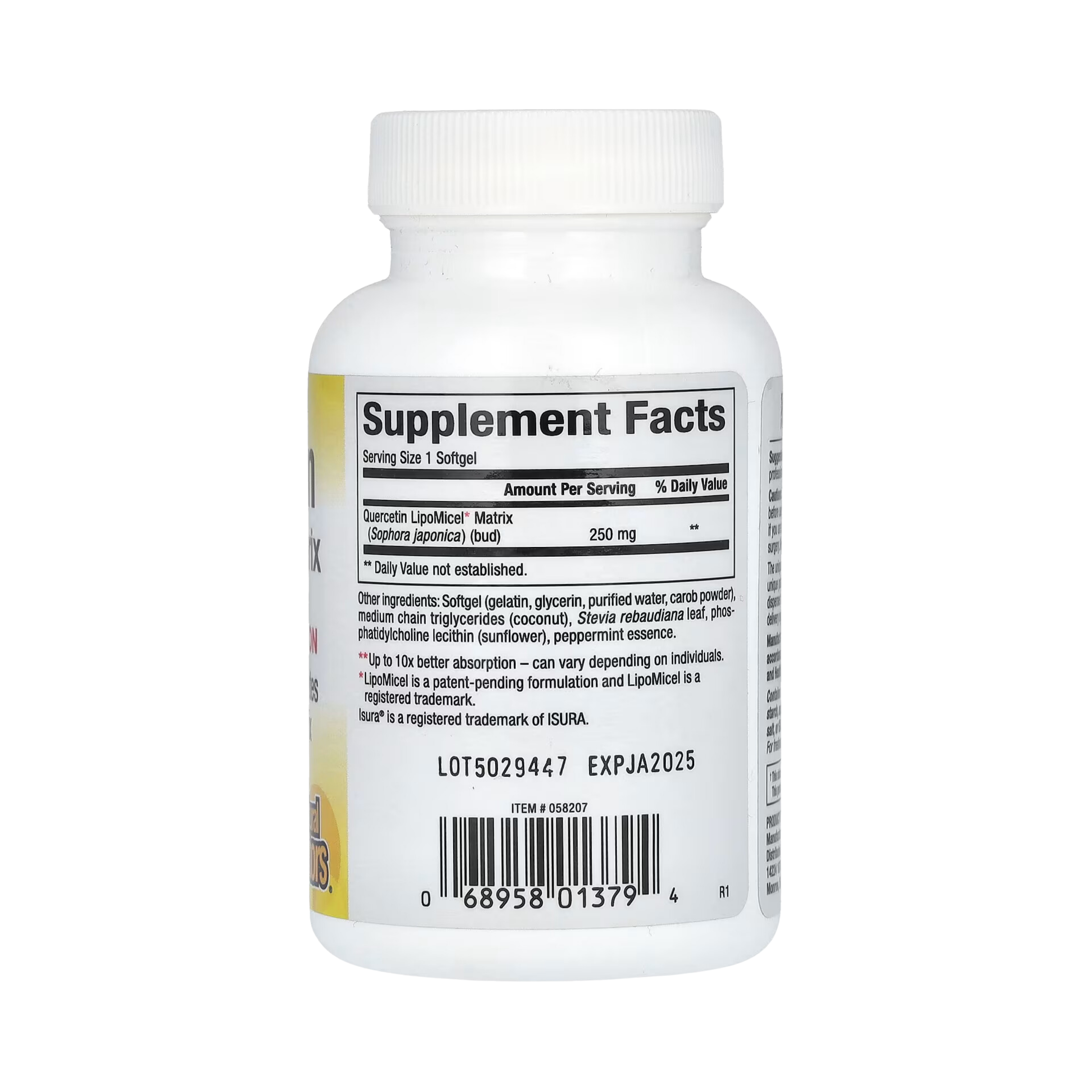 Natural Factors, Quercetin LipoMicel Matrix, 30 Liquid Softgels