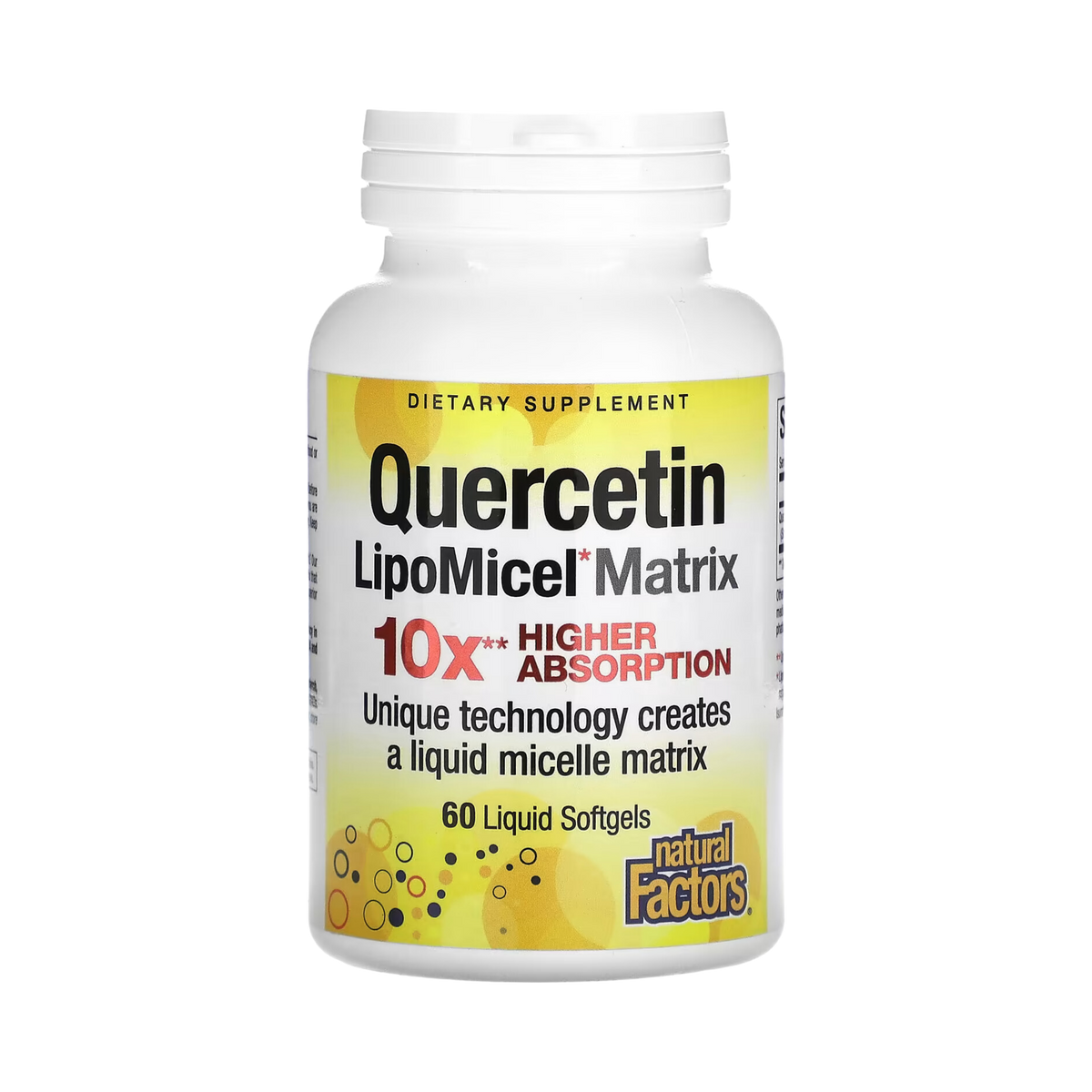 Natural Factors, Quercetin LipoMicel Matrix, 60 Liquid Softgels