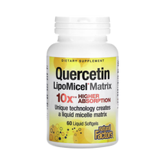 Natural Factors, Quercetin LipoMicel Matrix, 60 Liquid Softgels