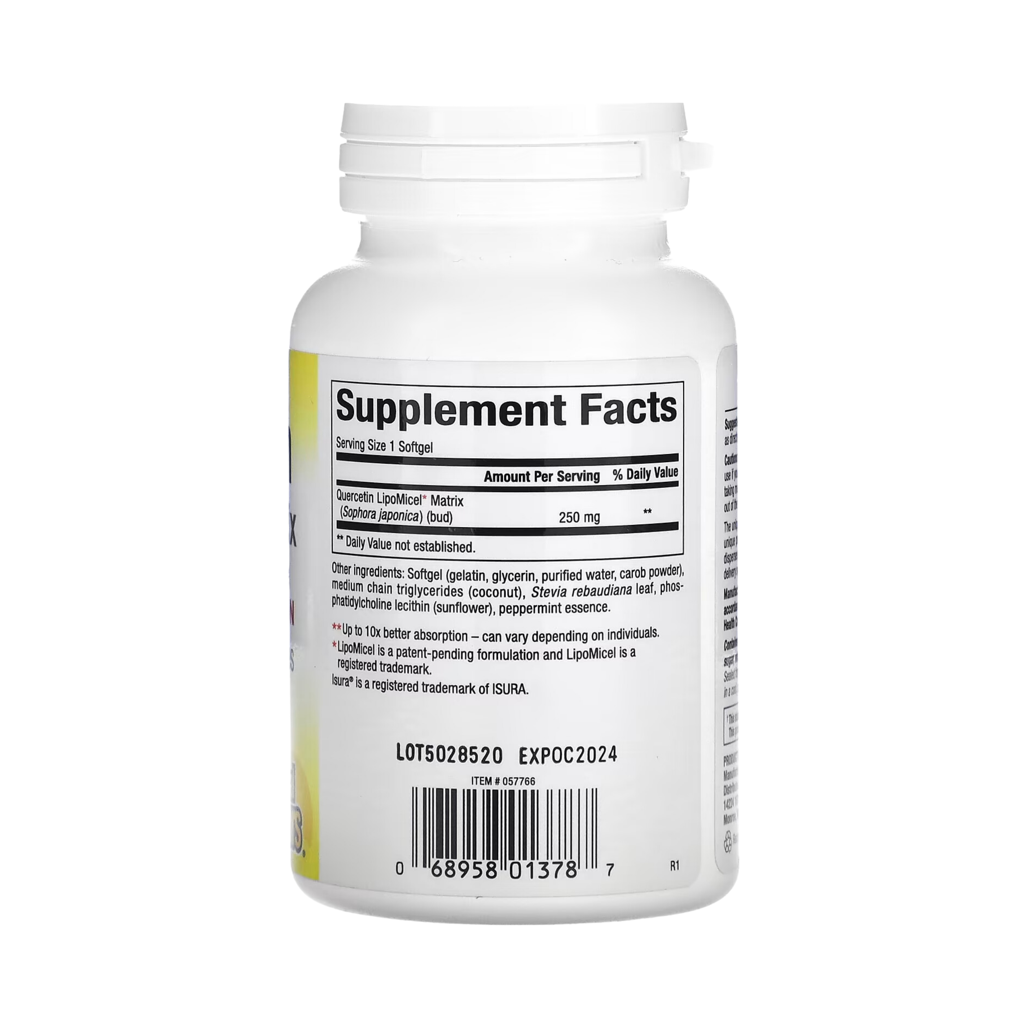 Natural Factors, Quercetin LipoMicel Matrix, 60 Liquid Softgels