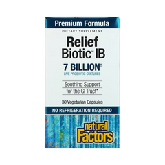 Natural Factors, ReliefBiotic IB, 7 Billion, 30 Vegetarian Capsules