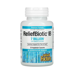 Natural Factors, ReliefBiotic IB, 7 Billion, 30 Vegetarian Capsules