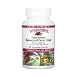 Natural Factors, ResveratrolRich, Super Strength, Resveratrol Concentrate, 60 Vegetarian Capsules