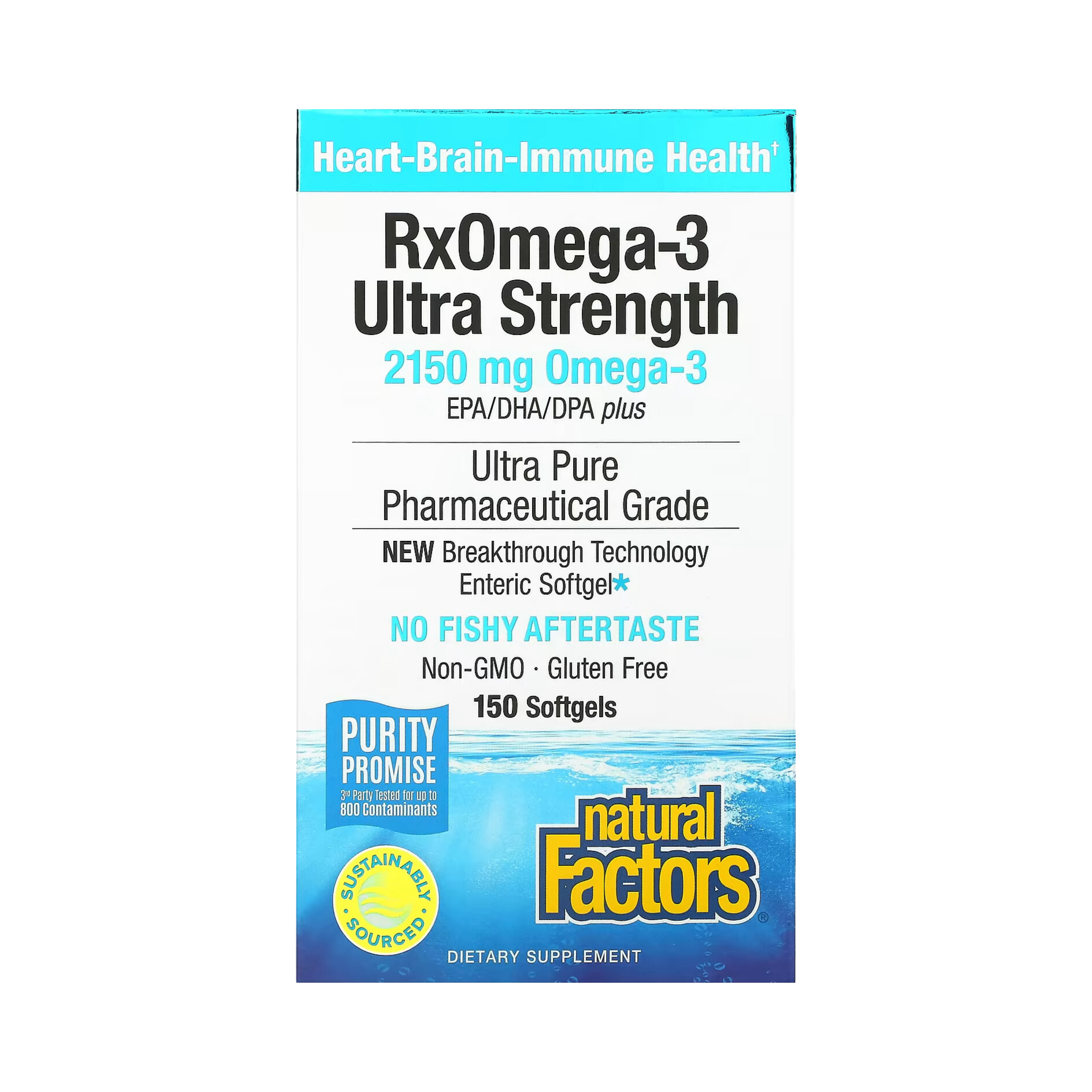 Natural Factors, RxOmega-3 Ultra Strength, 2,150 Mg, 150 Softgels