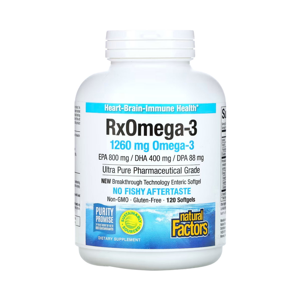 Natural Factors, Rx Omega-3, 1,260 Mg, 120 Softgels