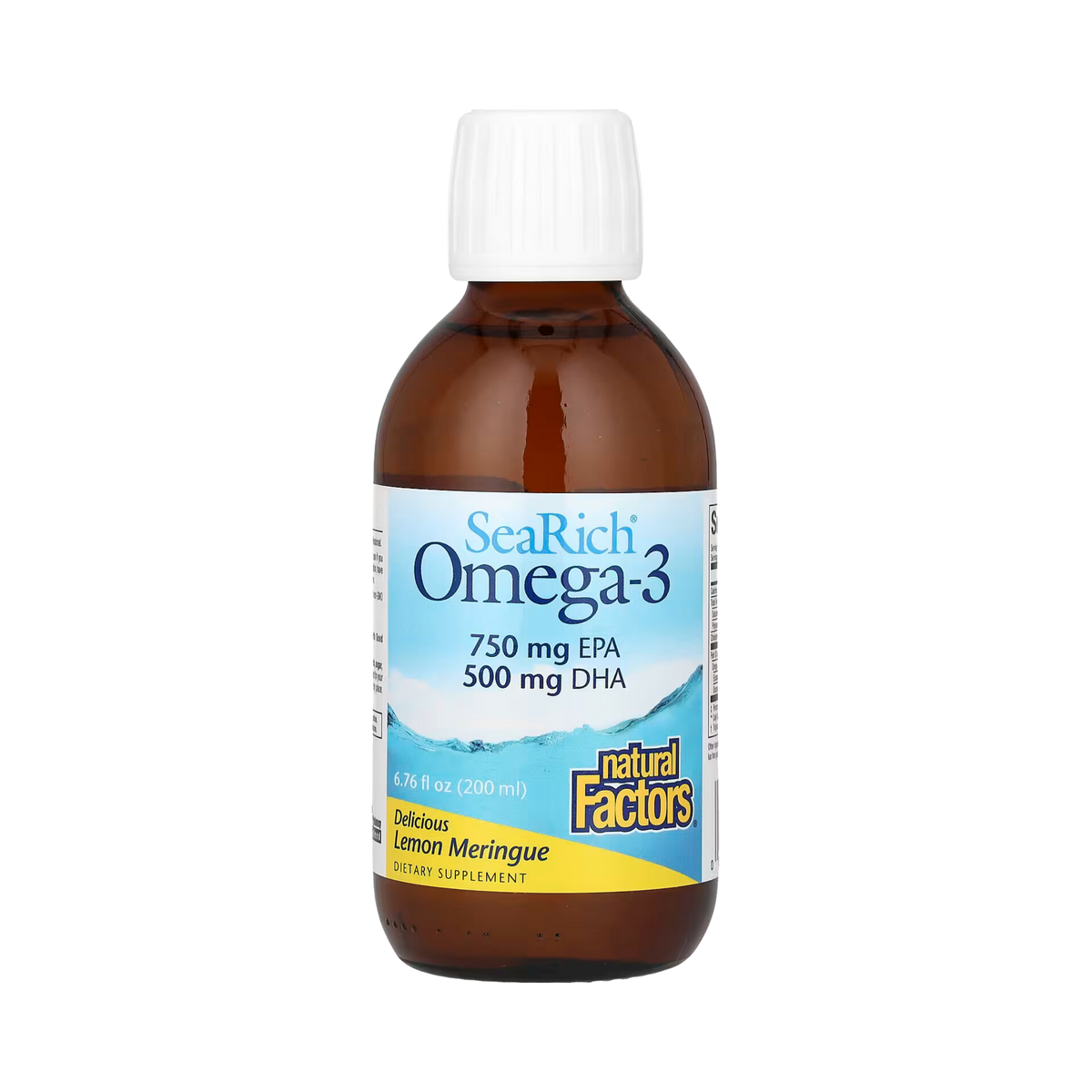 Natural Factors, SeaRich Omega-3, Delicious Lemon Meringue, 6.76 fl Oz