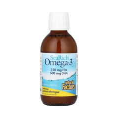 Natural Factors, SeaRich Omega-3, Delicious Lemon Meringue, 6.76 fl Oz