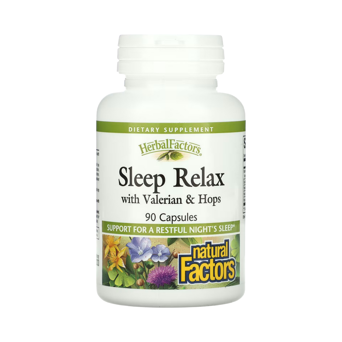 Natural Factors, Sleep Relax with Valerian & Hops, 90 Capsules