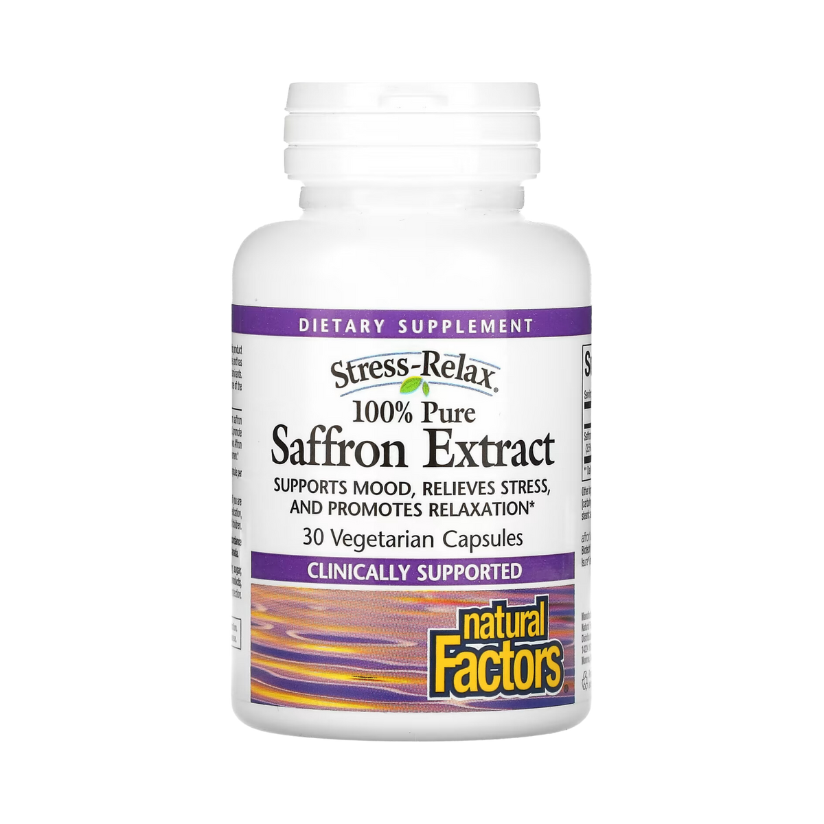 Natural Factors, Stress-Relax, 100% Pure Saffron Extract, 30 Vegetarian Capsules